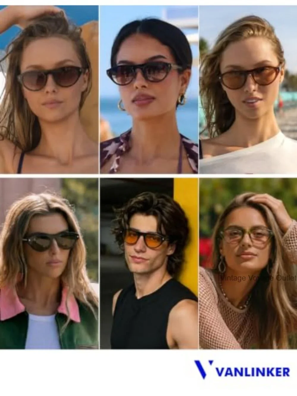 Retro Oval Cateye Sunglasses UV400 Protection for Women Men